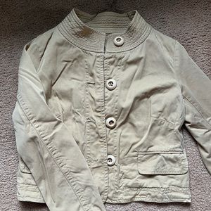 Trendy Tan Cropped Jacket